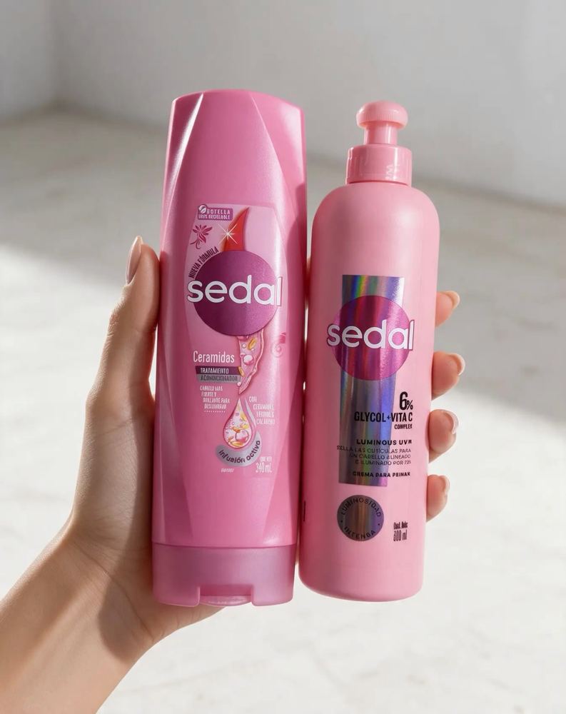 Sedal — Shampoo y crema para peinar Sedal